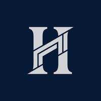 h logo ontwerp vector