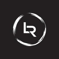 lr logo ontwerp sjabloon vector grafisch branding element