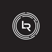 lr logo ontwerp sjabloon vector grafisch branding element