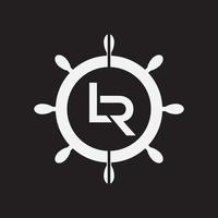 lr logo ontwerp sjabloon vector grafisch branding element