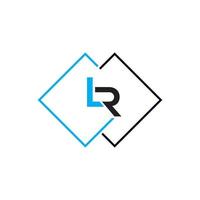 lr logo ontwerp sjabloon vector grafisch branding element