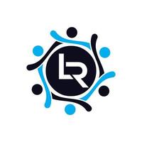 lr logo ontwerp sjabloon vector grafisch branding element