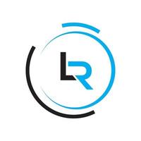 lr logo ontwerp sjabloon vector grafisch branding element