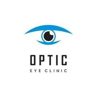 optisch logo, symbool voor ooggezondheid vector