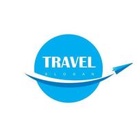 logo voor tour en reizen vector