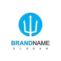 drietand logo ontwerpsjabloon vector