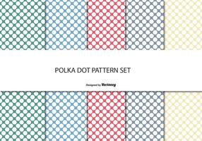 Polka dot patroon set vector