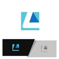 abstract letter l-logo of monogram vector