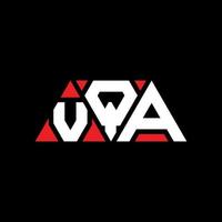 vqa driehoek brief logo ontwerp met driehoekige vorm. vqa driehoek logo ontwerp monogram. vqa driehoek vector logo sjabloon met rode kleur. vqa driehoekig logo eenvoudig, elegant en luxueus logo. vqa