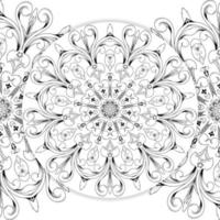 mandala bloemkleuring voor volwassenen vector