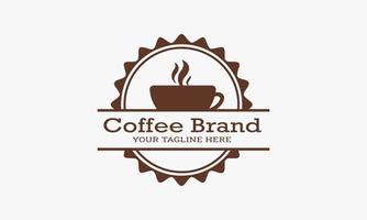 koffie merk coffeeshop logo sjabloon vector illustratie zoete koffie logo