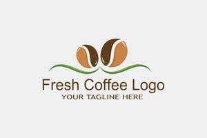 verse koffie logo sjabloon ontwerpen concept vectorillustratie vector