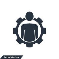 werknemer pictogram logo vectorillustratie. management mensen symbool sjabloon voor grafische en webdesign collectie vector