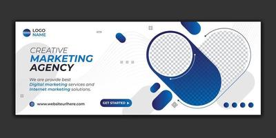 digitale marketingbanner social media bannerontwerp vector