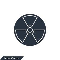 kernenergie pictogram logo vectorillustratie. stralingssymboolsjabloon voor grafische en webdesigncollectie vector