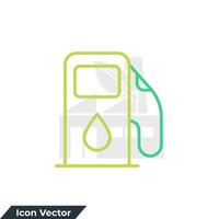 benzinestation pictogram logo vectorillustratie. brandstofpomp symbool sjabloon voor grafische en webdesign collectie vector