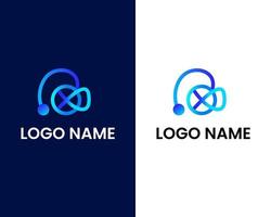letter g met spel modern logo ontwerpsjabloon vector