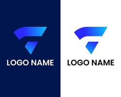 letter f en u modern logo ontwerpsjabloon vector