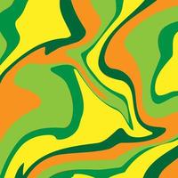 marmeren textuur in groene, oranje en gele kleuren. abstracte vector afbeelding.