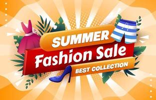 zomer mode verkoop poster vector