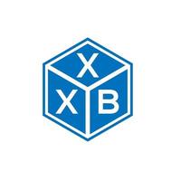 xxb brief logo ontwerp op zwarte achtergrond. xxb creatieve initialen brief logo concept. xxb brief ontwerp. vector