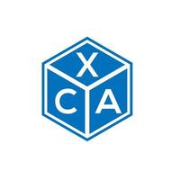 xca brief logo ontwerp op zwarte achtergrond. xca creatieve initialen brief logo concept. xca brief ontwerp. vector