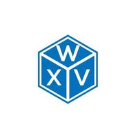 wxv brief logo ontwerp op zwarte achtergrond. wxv creatieve initialen brief logo concept. wxv brief ontwerp. vector