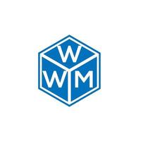 wwm brief logo ontwerp op zwarte achtergrond. wwm creatieve initialen brief logo concept. wwm brief ontwerp. vector