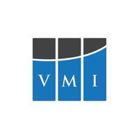 vmi brief logo ontwerp op witte achtergrond. vmi creatieve initialen brief logo concept. vmi brief ontwerp. vector