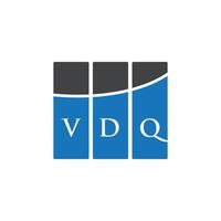 vdq brief logo ontwerp op witte achtergrond. vdq creatieve initialen brief logo concept. vdq brief ontwerp. vector