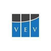 vev brief logo ontwerp op witte achtergrond. vev creatieve initialen brief logo concept. vev brief ontwerp. vector