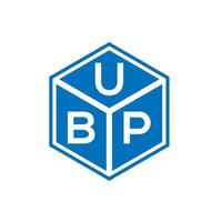 ubp brief logo ontwerp op zwarte achtergrond. ubp creatieve initialen brief logo concept. ubp-briefontwerp. vector