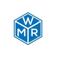 wmr brief logo ontwerp op zwarte achtergrond. wmr creatieve initialen brief logo concept. wmr brief ontwerp. vector