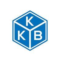 kkb brief logo ontwerp op zwarte achtergrond. kkb creatieve initialen brief logo concept. kkb brief ontwerp. vector
