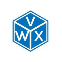 vwx brief logo ontwerp op zwarte achtergrond. vwx creatieve initialen brief logo concept. vwx brief ontwerp. vector