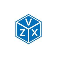 vzx brief logo ontwerp op zwarte achtergrond. vzx creatieve initialen brief logo concept. vzx brief ontwerp. vector