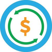 geld converteren pictogram op witte achtergrond. vlakke stijl. geldoverdrachtpictogram voor uw websiteontwerp, logo, app, ui. geld symbool. valuta teken. vector