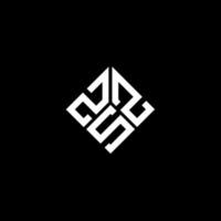 zsz brief logo ontwerp op zwarte achtergrond. zsz creatieve initialen brief logo concept. zsz brief ontwerp. vector