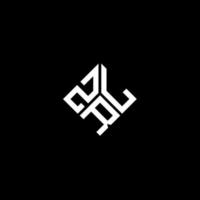 zrl brief logo ontwerp op zwarte achtergrond. zrl creatieve initialen brief logo concept. zrl brief ontwerp. vector