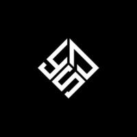 YSD brief logo ontwerp op zwarte achtergrond. ysd creatieve initialen brief logo concept. ysd brief ontwerp. vector