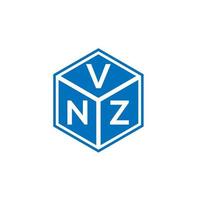 vnz brief logo ontwerp op zwarte achtergrond. vnz creatieve initialen brief logo concept. vnz brief ontwerp. vector