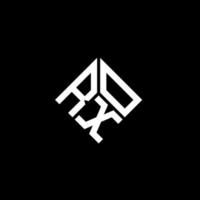rxo brief logo ontwerp op zwarte achtergrond. rxo creatieve initialen brief logo concept. rxo brief ontwerp. vector