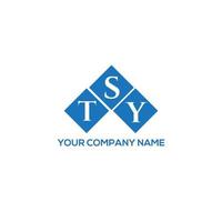 tsy brief logo ontwerp op witte achtergrond. tsy creatieve initialen brief logo concept. tsy brief ontwerp. vector