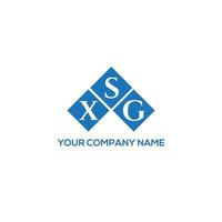 xsg brief logo ontwerp op witte achtergrond. xsg creatieve initialen brief logo concept. xsg brief ontwerp. vector