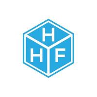 hhf brief logo ontwerp op zwarte achtergrond. hhf creatieve initialen brief logo concept. hhf brief ontwerp. vector