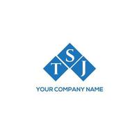 tsj creatieve initialen brief logo concept. tsj brief design.tsj brief logo ontwerp op witte achtergrond. tsj creatieve initialen brief logo concept. tsj-briefontwerp. vector