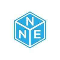 nne brief logo ontwerp op zwarte achtergrond. nne creatieve initialen brief logo concept. nne brief ontwerp. vector