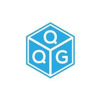 qqg brief logo ontwerp op zwarte achtergrond. qqg creatieve initialen brief logo concept. qqg brief ontwerp. vector