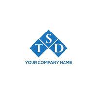 TSD brief logo ontwerp op witte achtergrond. tsd creatieve initialen brief logo concept. tsd-briefontwerp. vector