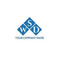 wsd creatieve initialen brief logo concept. WSD brief design.wsd brief logo ontwerp op witte achtergrond. wsd creatieve initialen brief logo concept. wsd brief ontwerp. vector